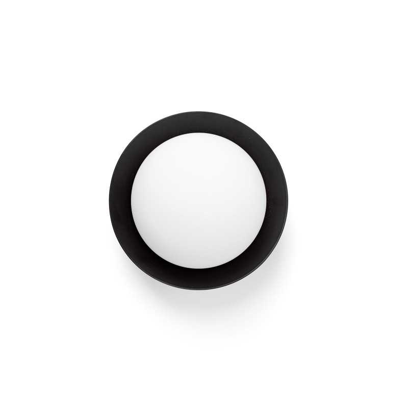Lámpara pared acero LED integrado negro DAMERY