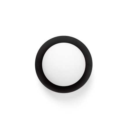 Lámpara pared acero LED integrado negro DAMERY
