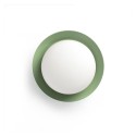 Lámpara pared acero LED integrado verde GASTES