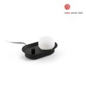 Lámpara pared aluminio LED integrado negro mate CAUBERT