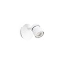 Lámpara pared plástico GU10 blanco mate NOSTANG
