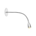 Lámpara pared aluminio LED integrado cromado brillo VERDES