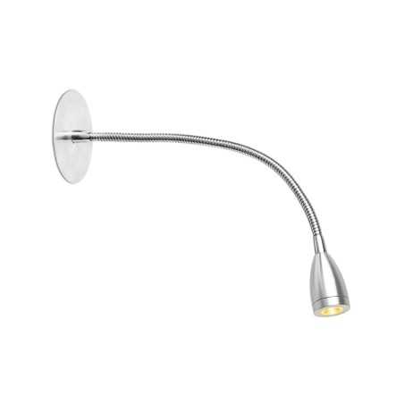 Lámpara pared aluminio LED integrado cromado brillo VERDES