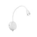 Lámpara pared aluminio LED integrado blanco mate LE RIS