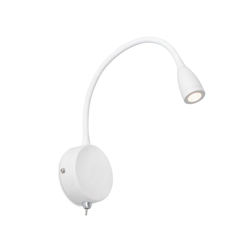 Lámpara pared aluminio LED integrado blanco mate LE RIS