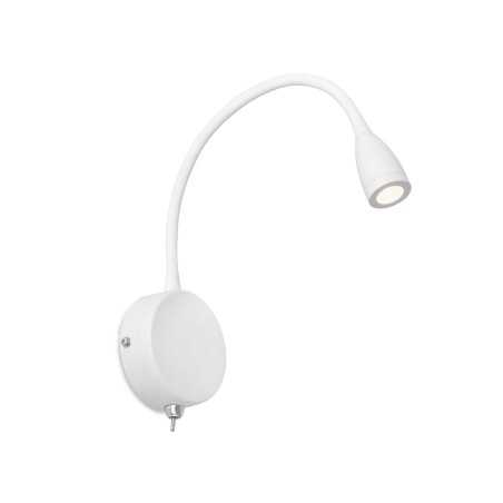 Lámpara pared aluminio LED integrado blanco mate LE RIS