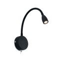 Lámpara pared aluminio LED integrado negro mate DRUGEAC