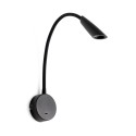 Lámpara pared aluminio LED integrado negro mate BARBAS