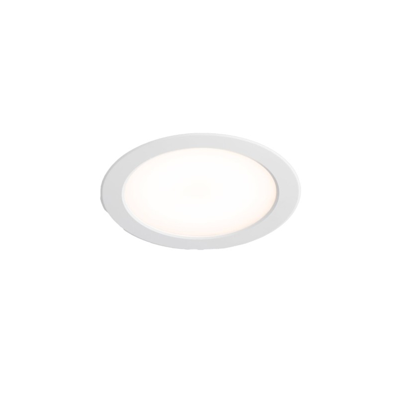Lámpara techo aluminio LED integrado blanco mate AGASSAC