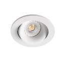 Lámpara techo aluminio GU10 blanco mate LAMBER