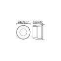 Lámpara techo aluminio GU10 negro mate FLUMET