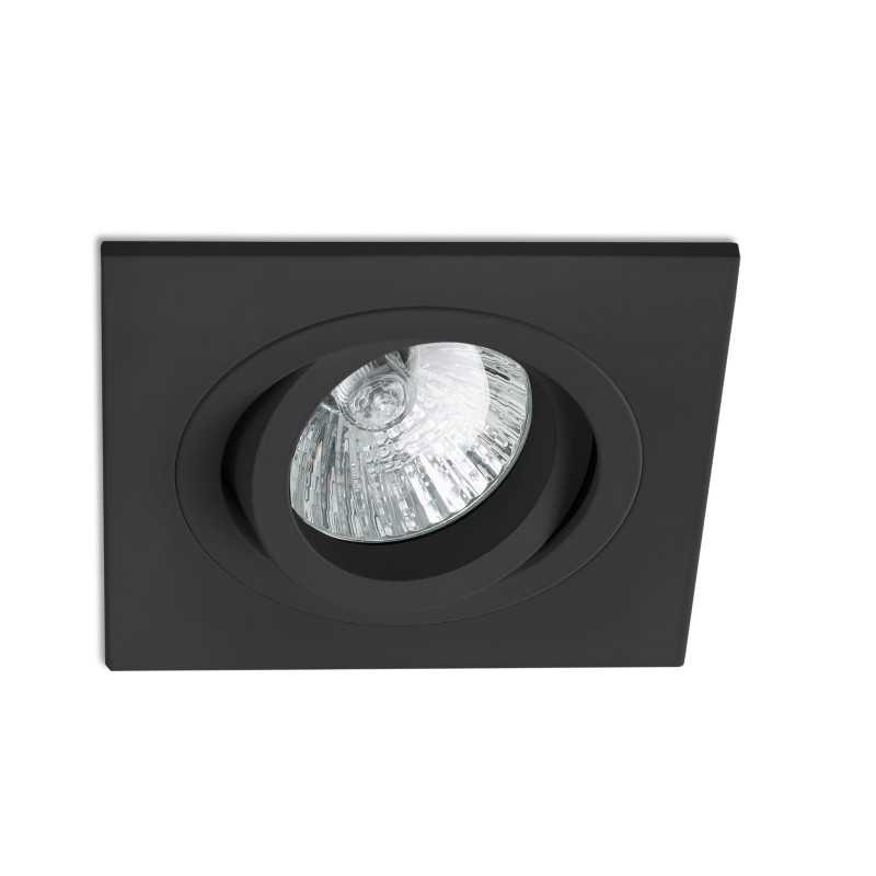 Lámpara techo aluminio GU10 negro mate LONGNES