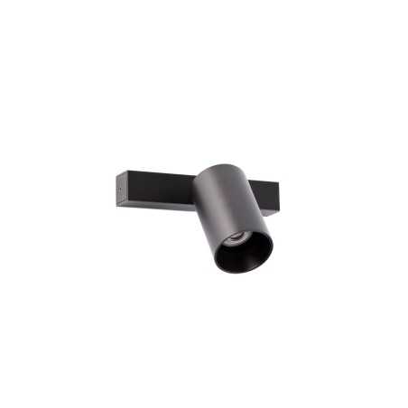 Lámpara pared aluminio GU10 negro mate MARVAUD