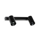 Lámpara pared aluminio GU10 negro mate FLECHY