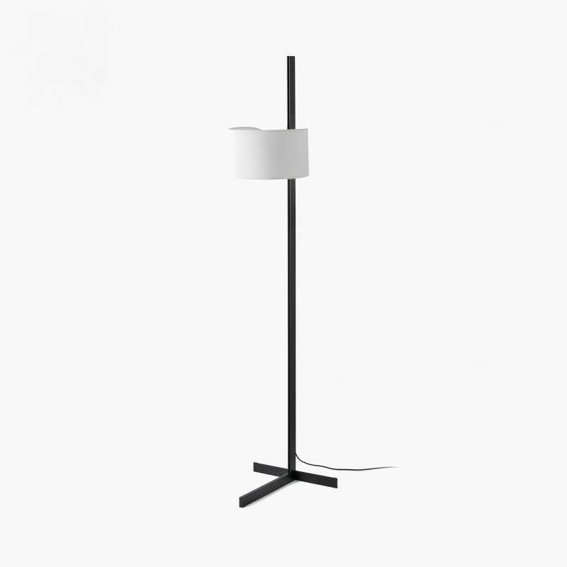 Lámpara suelo aluminio E27 negro mate CABARA