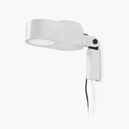 Lámpara pared aluminio LED integrado blanco mate LEOGNAN