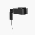 Lámpara pared aluminio LED integrado negro mate DOMPREL