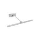 Lámpara pared aluminio LED integrado acero cepillado BEDOUIN