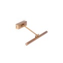 Lámpara pared aluminio LED integrado oro antiguo BIOLLET