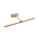 Lámpara pared aluminio LED integrado oro antiguo MACOGNY