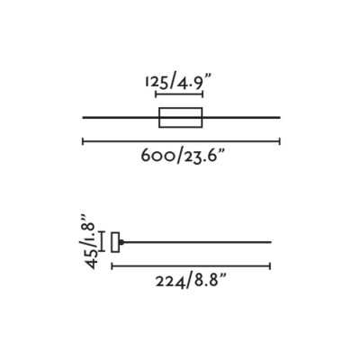 Lámpara pared aluminio LED integrado oro antiguo MACOGNY