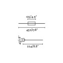 Lámpara pared aluminio LED integrado negro mate VIALER