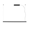 Lámpara techo aluminio LED integrado negro mate MORLAC