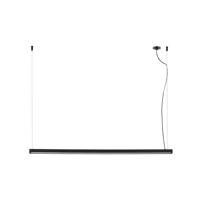 Lámpara techo aluminio LED integrado negro mate BAIXAS