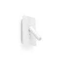 Lámpara pared aluminio LED integrado blanco mate SABRES