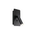 Lámpara pared aluminio LED integrado negro mate AVRECHY