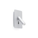 Lámpara pared aluminio LED integrado gris LIGEAY