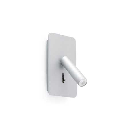 Lámpara pared aluminio LED integrado gris LIGEAY