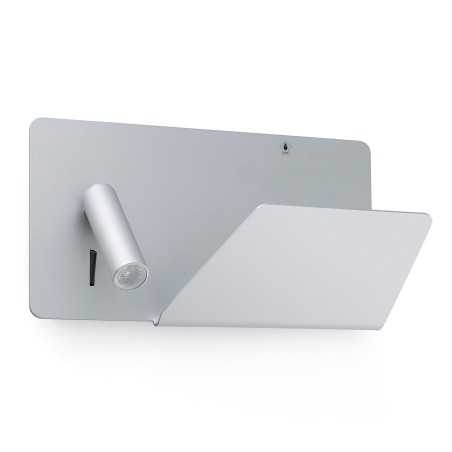 Lámpara pared aluminio LED integrado gris CHANIAT