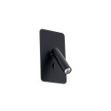 Lámpara pared aluminio LED integrado negro mate BOUGLON