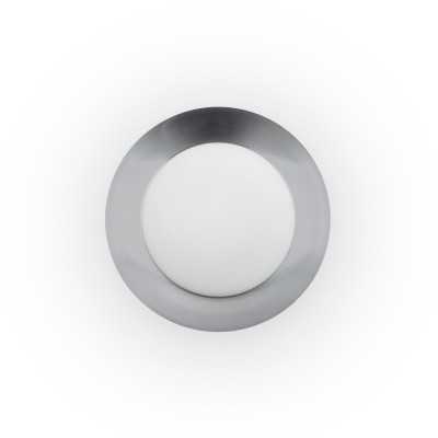 Lámpara pared acero LED integrado blanco mate BELESTA