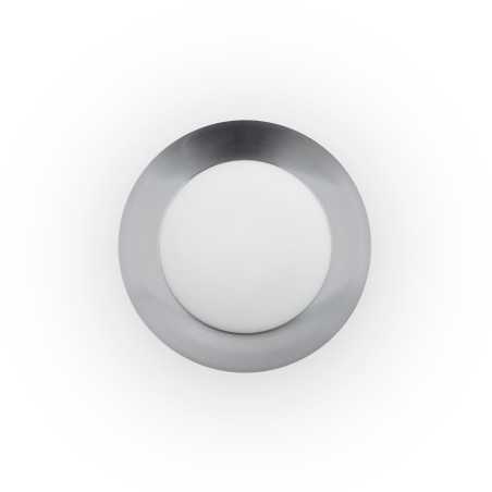 Lámpara pared acero LED integrado blanco mate BELESTA