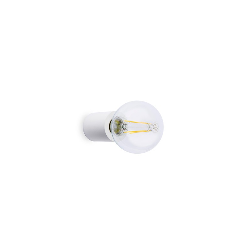 Lámpara pared aluminio E27 blanco mate ANDRABE