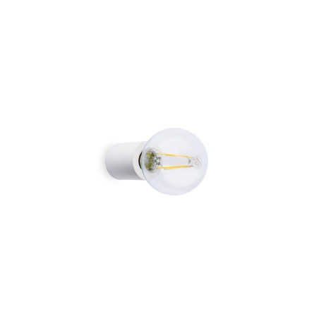 Lámpara pared aluminio E27 blanco mate ANDRABE