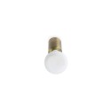 Lámpara pared aluminio E27 oro antiguo ROGNAIX