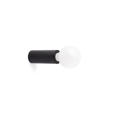 Lámpara pared aluminio E27 negro mate MERARD