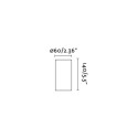 Lámpara pared aluminio E27 negro mate MERARD