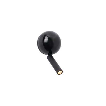 Lámpara pared aluminio LED integrado negro mate LORGIES