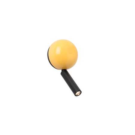 Lámpara pared aluminio LED integrado amarillo CHARRON