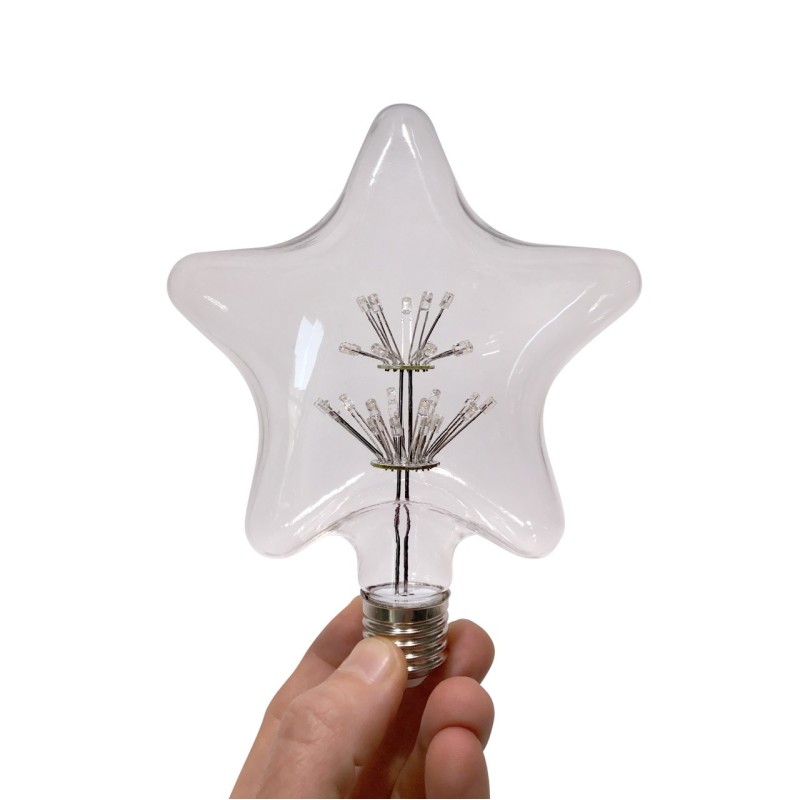 Bombilla LED decorativa forma estrella 1