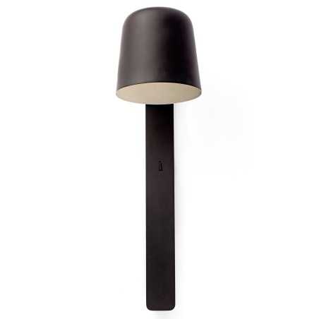 Lámpara pared acero E27 negro MALPALU