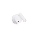 Lámpara pared acero LED integrado blanco mate THIEUX