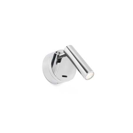 Lámpara pared aluminio LED integrado cromado brillo SERIGNY