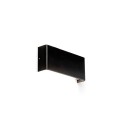 Lámpara pared aluminio LED integrado negro mate ANHAUX