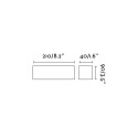 Lámpara pared aluminio LED integrado negro mate ANHAUX
