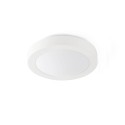 Lámpara techo aluminio E27 blanco mate ANCHAUX